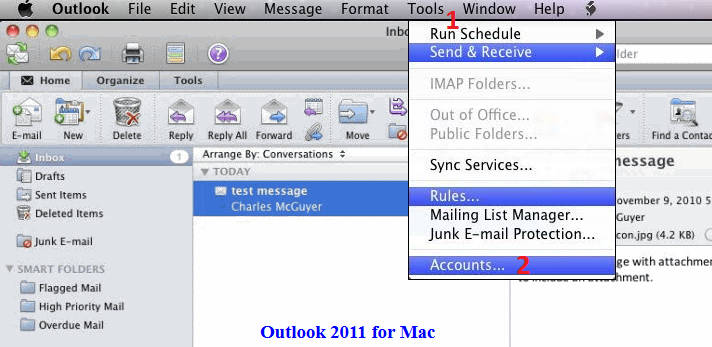 unviersity of memphis email settings outlook for mac