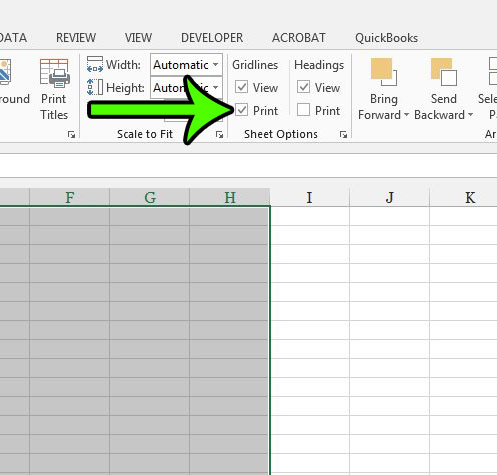 ms excel for mac print gridlines